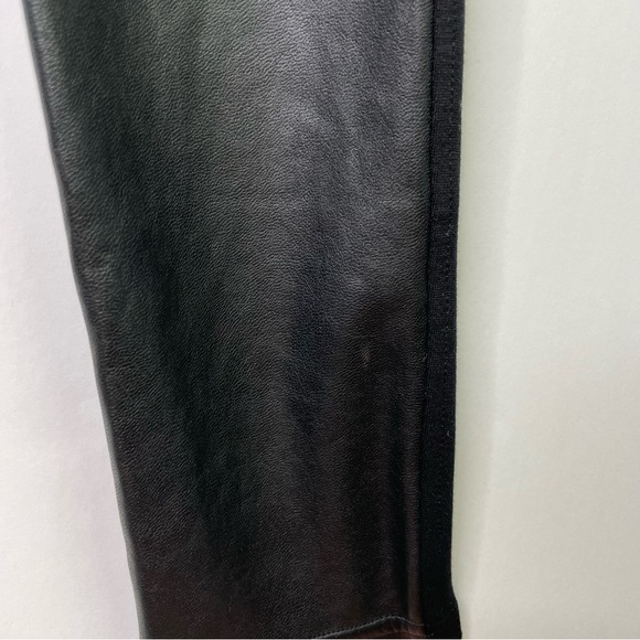 Aritzia Wilfred Free Daria Pant High Waisted Vegan Leather Leggings Black Size M - Picture 7 of 14